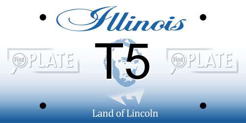 T5 Illinois License Plate