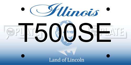 T500SE Illinois License Plate