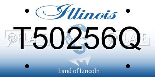 T50256Q Illinois License Plate