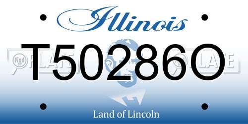 T50286O Illinois License Plate