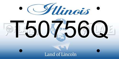T50756Q Illinois License Plate