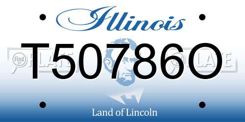T50786O Illinois License Plate