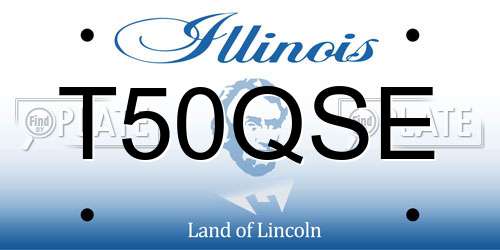 T50QSE Illinois License Plate