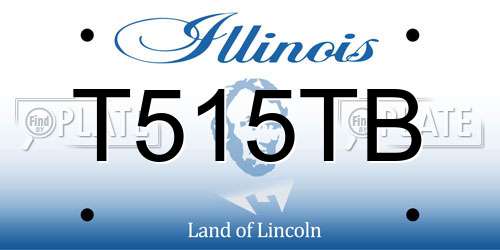 T515TB Illinois License Plate