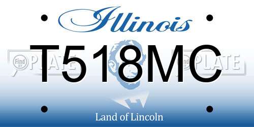 T518MC Illinois License Plate
