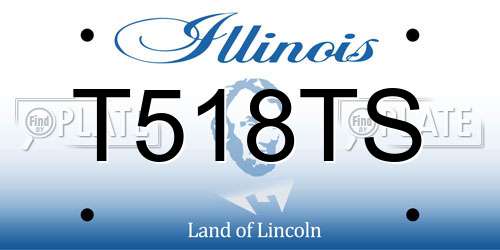 T518TS Illinois License Plate