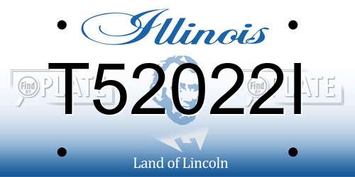 T52022I Illinois License Plate