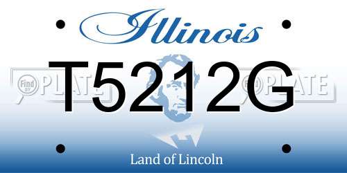 T5212G Illinois License Plate