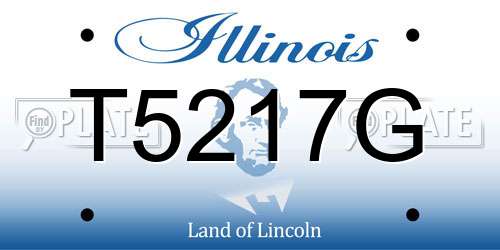 T5217G Illinois License Plate