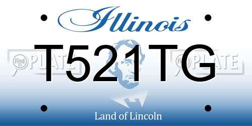 T521TG Illinois License Plate