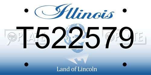 T522579 Illinois License Plate