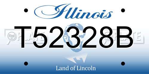 T52328B Illinois License Plate