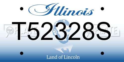 T52328S Illinois License Plate