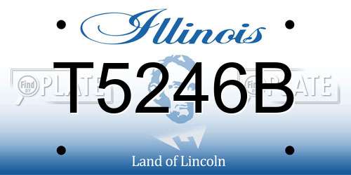 T5246B Illinois License Plate
