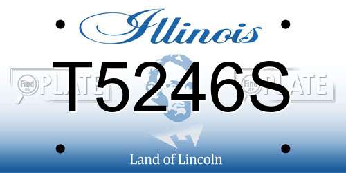 T5246S Illinois License Plate