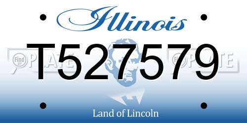 T527579 Illinois License Plate