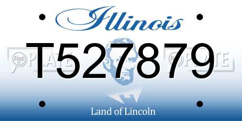 T527879 Illinois License Plate
