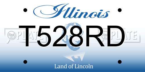 T528RD Illinois License Plate