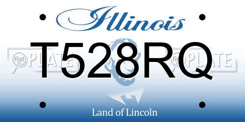 T528RQ Illinois License Plate
