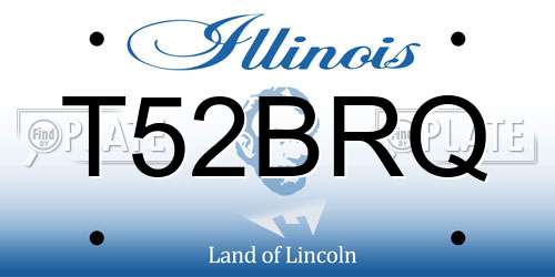 T52BRQ Illinois License Plate