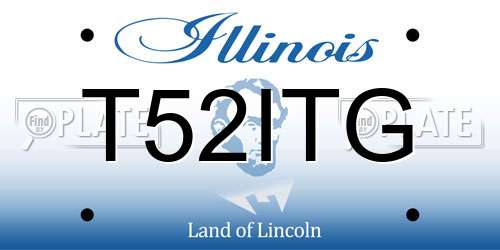 T52ITG Illinois License Plate