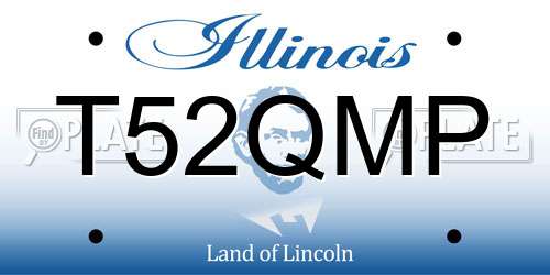 T52QMP Illinois License Plate