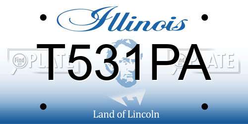 T531PA Illinois License Plate