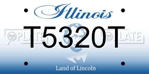 T5320T Illinois License Plate