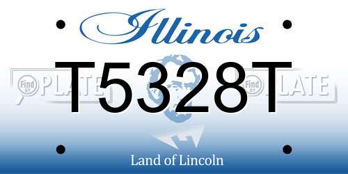 T5328T Illinois License Plate