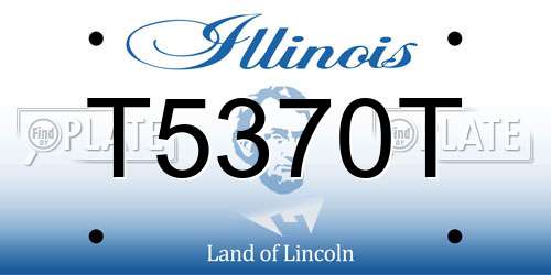 T5370T Illinois License Plate