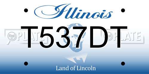 T537DT Illinois License Plate