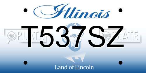 T537SZ Illinois License Plate