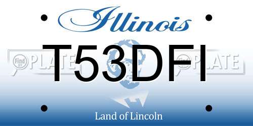 T53DFI Illinois License Plate