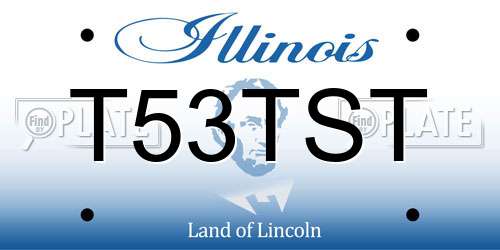 T53TST Illinois License Plate