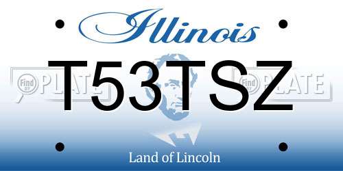 T53TSZ Illinois License Plate