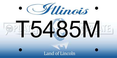 T5485M Illinois License Plate