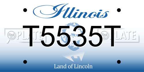 T5535T Illinois License Plate