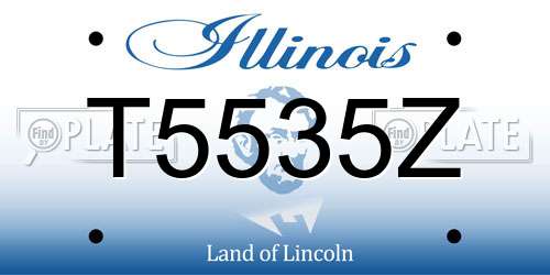 T5535Z Illinois License Plate