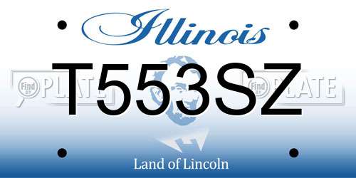 T553SZ Illinois License Plate