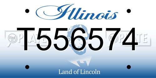 T556574 Illinois License Plate