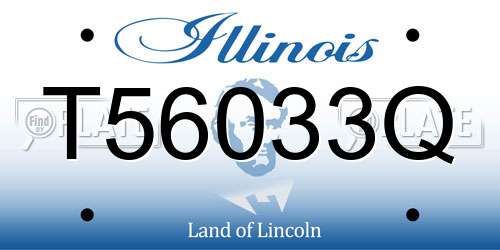 T56033Q Illinois License Plate