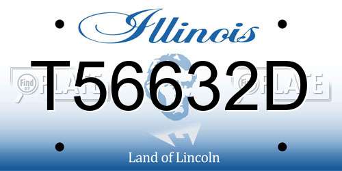 T56632D Illinois License Plate