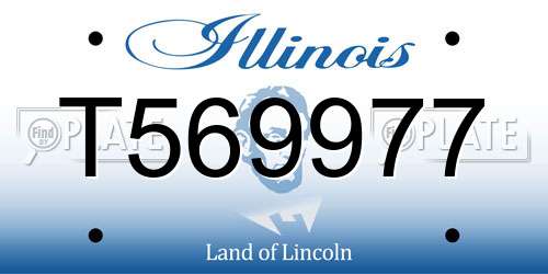 T569977 Illinois License Plate