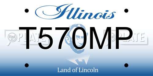 T570MP Illinois License Plate