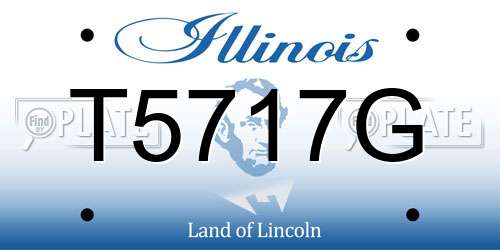 T5717G Illinois License Plate