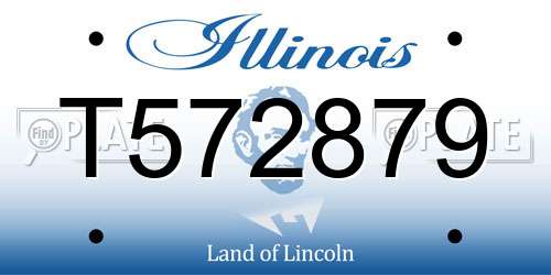 T572879 Illinois License Plate