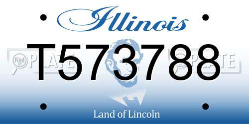 T573788 Illinois License Plate
