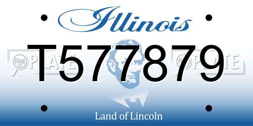 T577879 Illinois License Plate