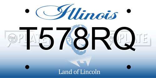 T578RQ Illinois License Plate