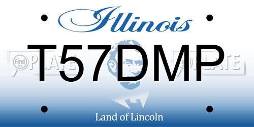 T57DMP Illinois License Plate